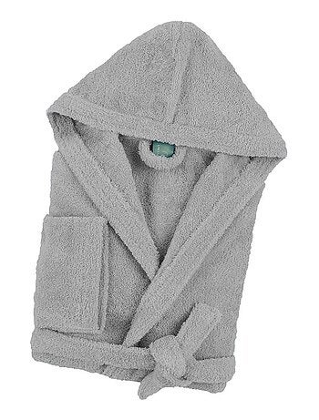Peignoir mixte coton bouclette à capuche Cocooning