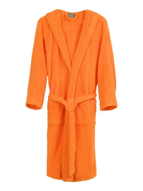 Peignoir mixte coton bouclette à capuche Cocooning - Kiabi