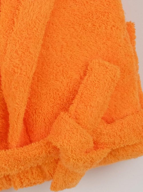 Peignoir mixte coton bouclette à capuche Cocooning - Kiabi