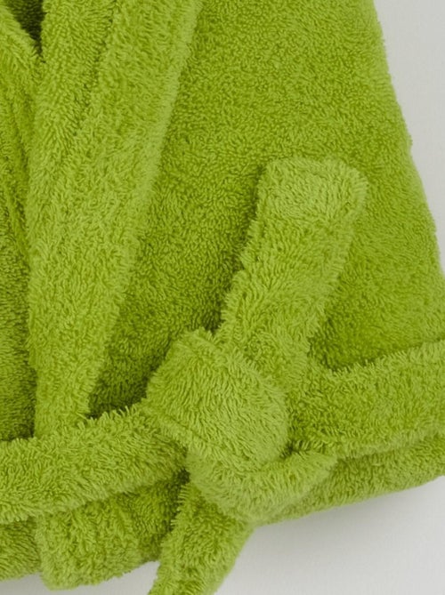 Peignoir mixte coton bouclette à capuche Cocooning - Kiabi