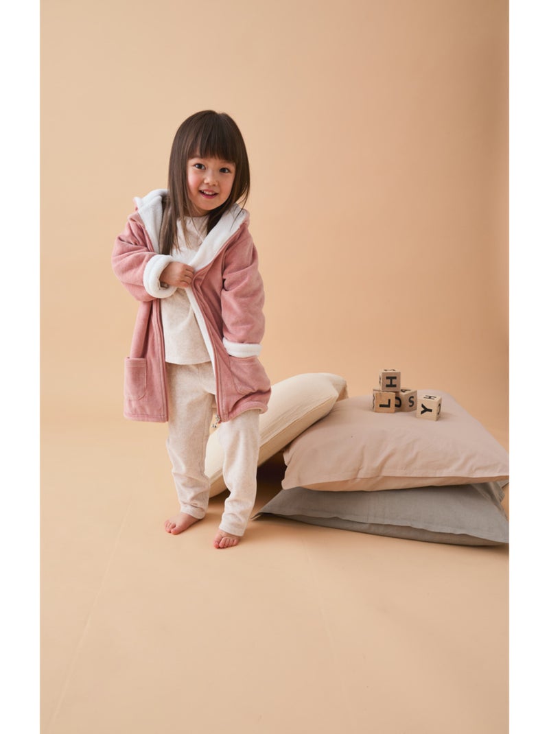 Peignoir ours, Velours Noukie's Rose - Kiabi