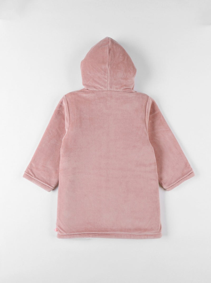 Peignoir ours, Velours Noukie's Rose - Kiabi