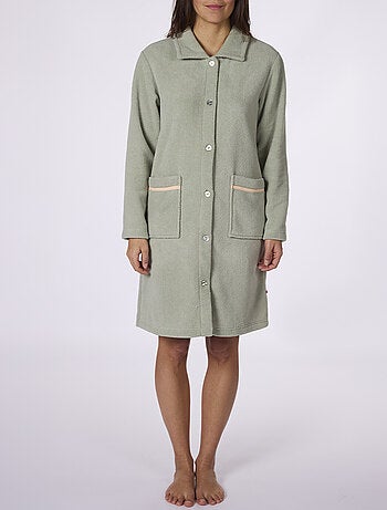Peignoir polaire CHAMONIX vert - DODO