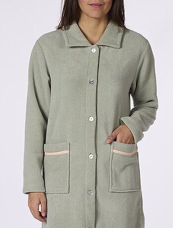 Peignoir polaire CHAMONIX vert - DODO