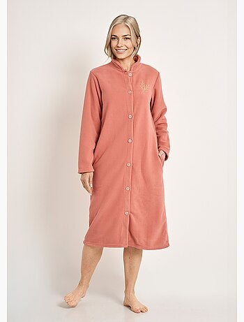 Peignoir polaire col montant long 115cm - Afibel