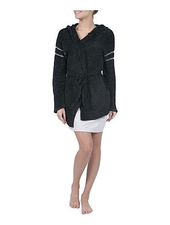 Peignoir polaire court femme