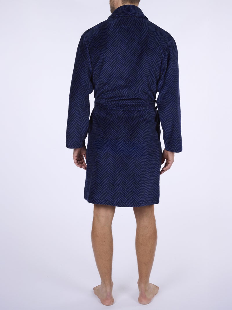 Peignoir polaire   FOREST marine - DODO Bleu foncé - Kiabi