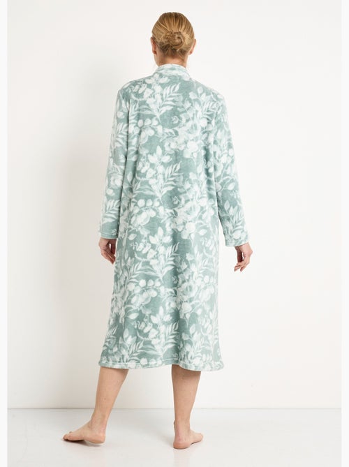 Peignoir polaire imprimé longueur 115cm - afibel - Kiabi