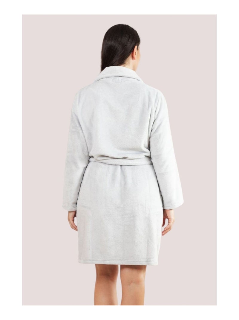 PEIGNOIR POLAIRE TESSA NUIT Gris - Kiabi