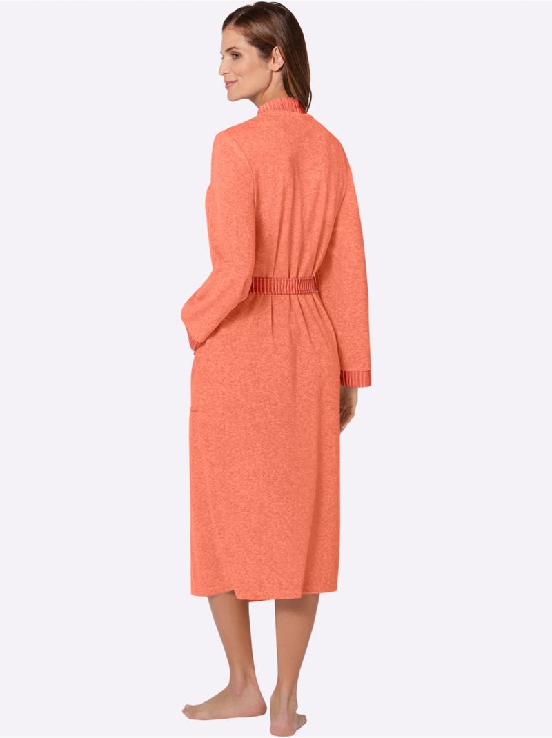 Peignoir Pour Femme éponge Légère - Taille Standard - Witt Abricot - Kiabi