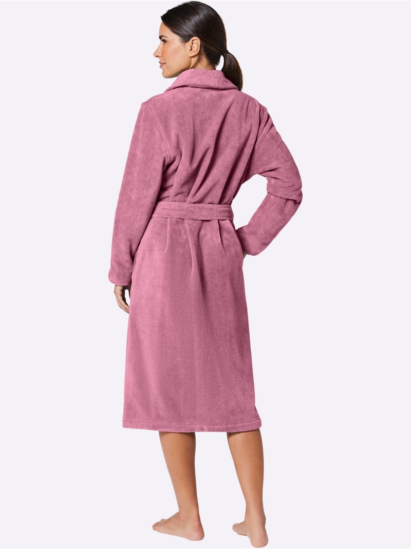 Peignoir Pour Femme Velours - Taille Standard - Witt Rose - Kiabi