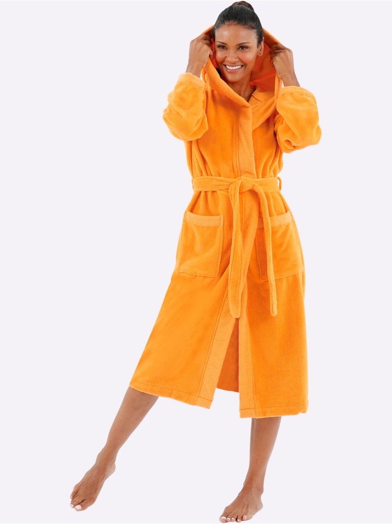 Peignoir Qualité éponge - Taille Standard - Witt Orange - Kiabi