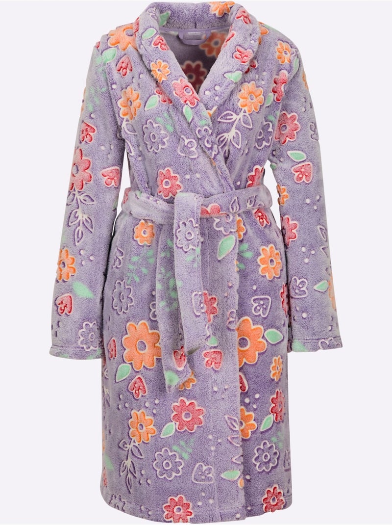 Peignoir Qualité Moelleuse - Taille Standard - Witt Lavande - Kiabi