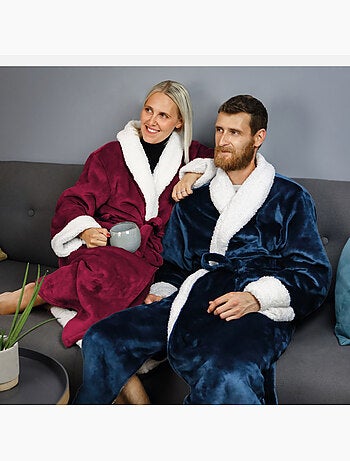 Peignoir, robe de chambre polaire mixte, Utra Douce - Vivezen