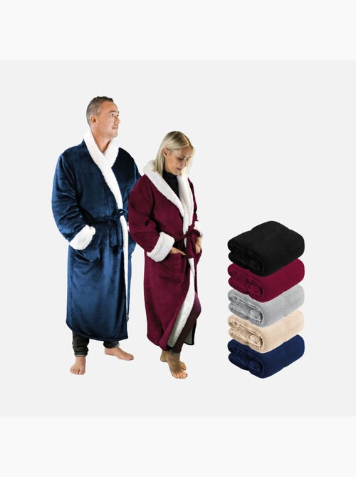 Peignoir, robe de chambre polaire mixte, Utra Douce - Vivezen - Kiabi Peignoir, robe de chambre polaire mixte, Utra Douce - Vivezen - Kiabi