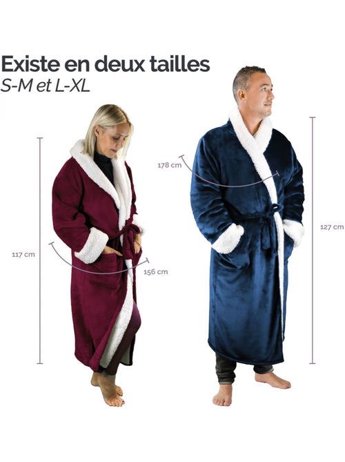 Peignoir, robe de chambre polaire mixte, Utra Douce - Vivezen - Kiabi Peignoir, robe de chambre polaire mixte, Utra Douce - Vivezen - Kiabi