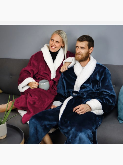 Peignoir, robe de chambre polaire mixte, Utra Douce - Vivezen - Kiabi Peignoir, robe de chambre polaire mixte, Utra Douce - Vivezen - Kiabi
