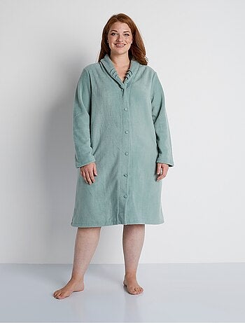 Peignoir robe de chambre polaire uni