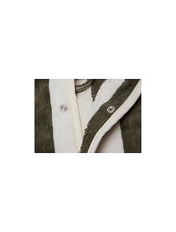 Peignoir Stripe Eponge GOTS en coton bio Jollein