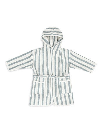 Peignoir Stripe Eponge GOTS en coton bio Jollein