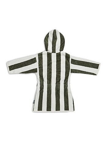 Peignoir Stripe Eponge GOTS en coton bio