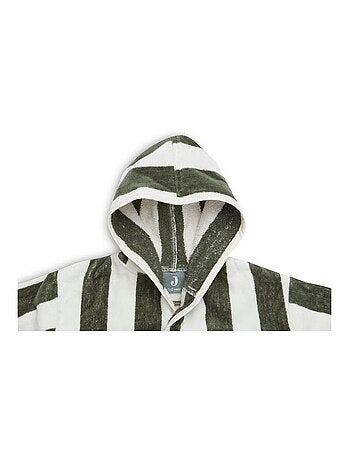 Peignoir Stripe Eponge GOTS en coton bio