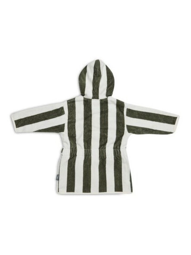 Peignoir Stripe Eponge GOTS en coton bio Vert - Kiabi