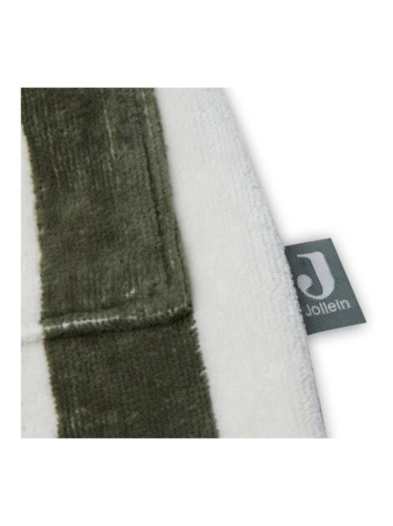 Peignoir Stripe Eponge GOTS en coton bio Vert - Kiabi