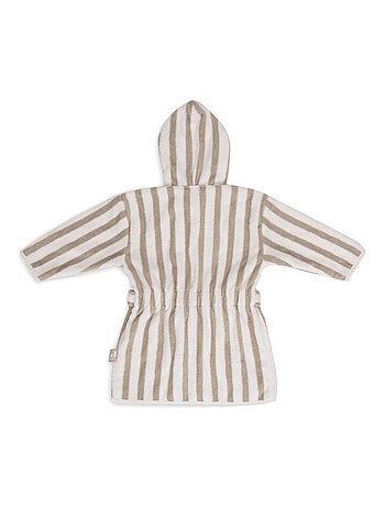 Peignoir Stripe Eponge GOTS en coton bio