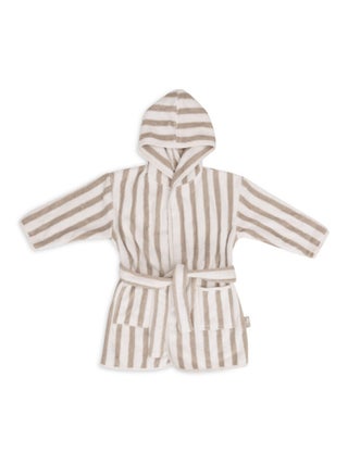 Peignoir Stripe Eponge GOTS en coton bio