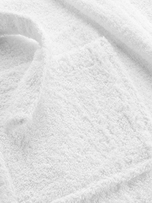 Peignoir uni à col châle - Kiabi