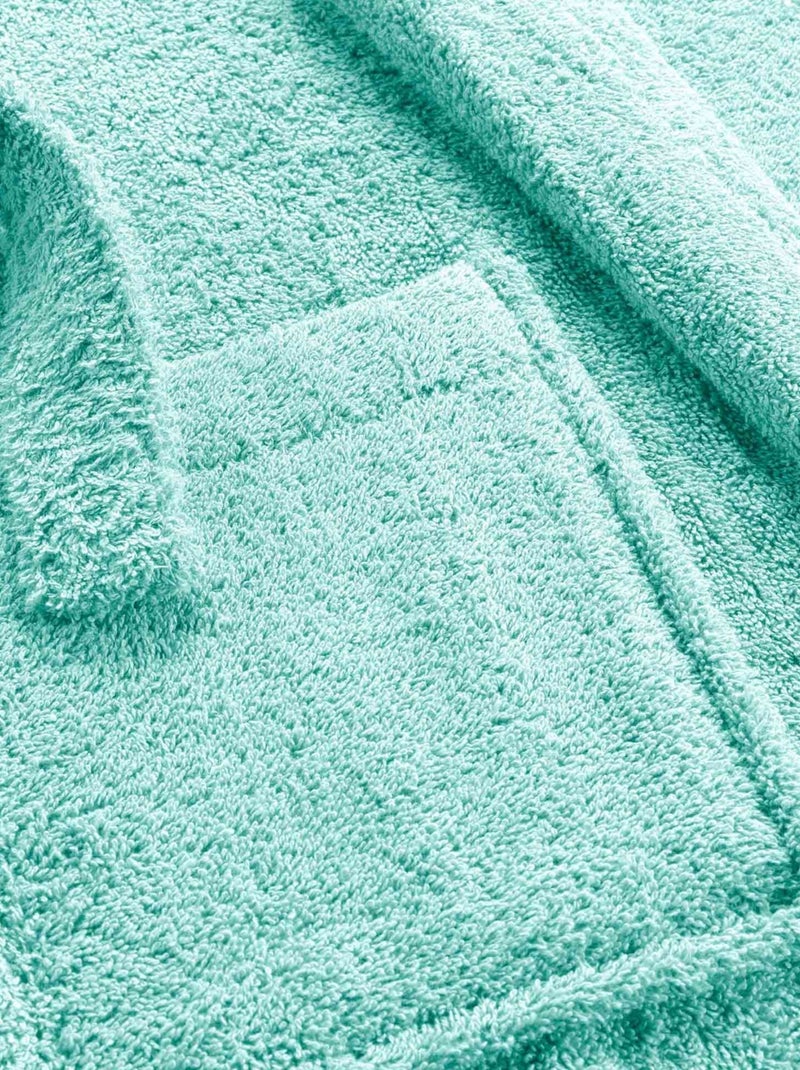 Peignoir uni à col châle Bleu céladon - Kiabi