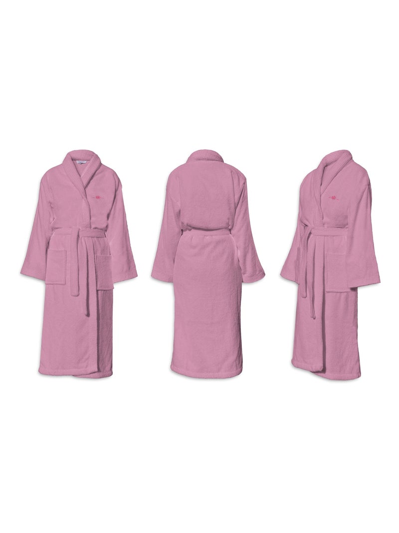 PEIGNOIRS BRODE LE TEMPS D'UN BAIN Rose - Kiabi