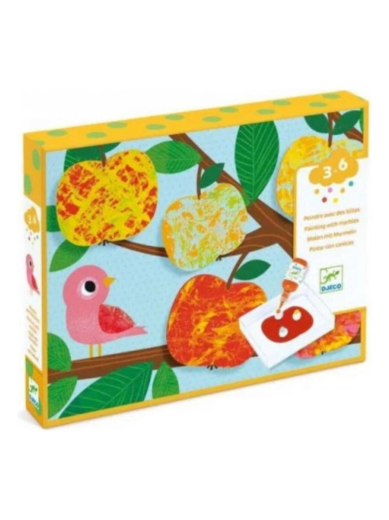 Peindre avec des billes nature multicolore N/A - Kiabi