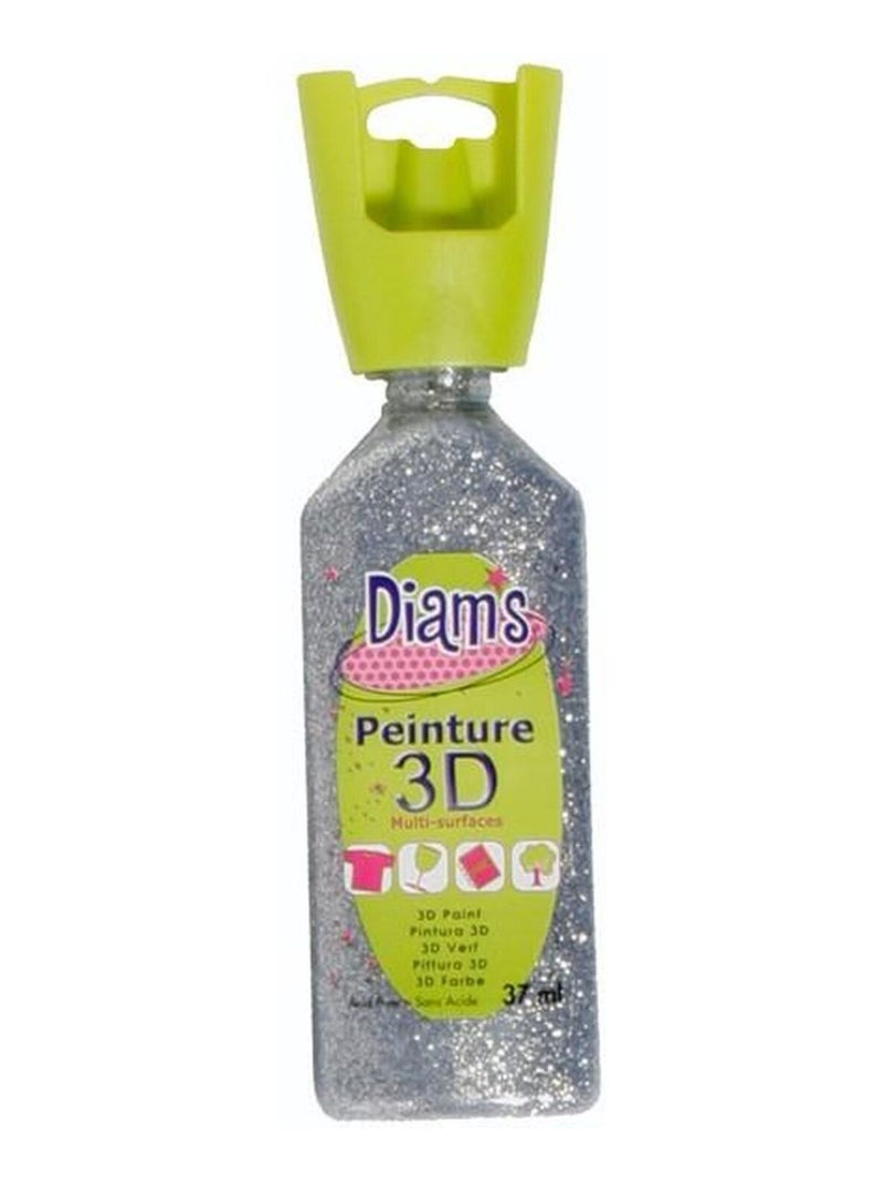 Peinture 3D multisurface 74 ml - Argenté à - Diam's Argenté - Kiabi
