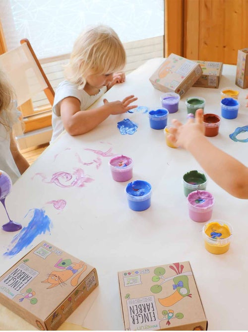 Peinture à doigts "Aki" naturelle & vegan bio, Set de 4 pots Neogrün - Kiabi