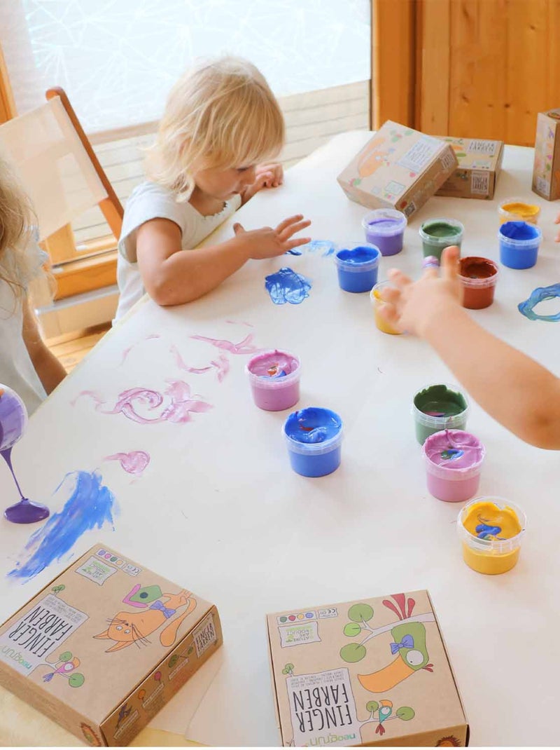 Peinture à doigts "Aki" naturelle & vegan bio, Set de 4 pots Neogrün N/A - Kiabi