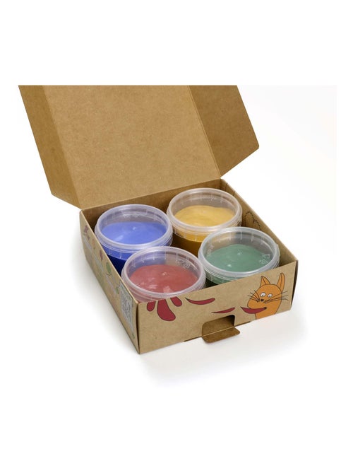 Peinture à doigts "Aki" naturelle & vegan bio, Set de 4 pots Neogrün - Kiabi