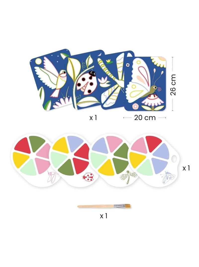 Peinture à la palette Les Petites Bêtes Multicolore - Kiabi