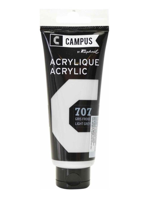 Peinture acrylique 100 ml - Gris froid n°707 - Campus - Kiabi