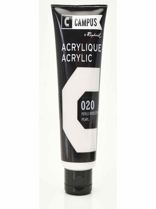Peinture acrylique 100 ml - Gris perle iridescent - Campus - Kiabi