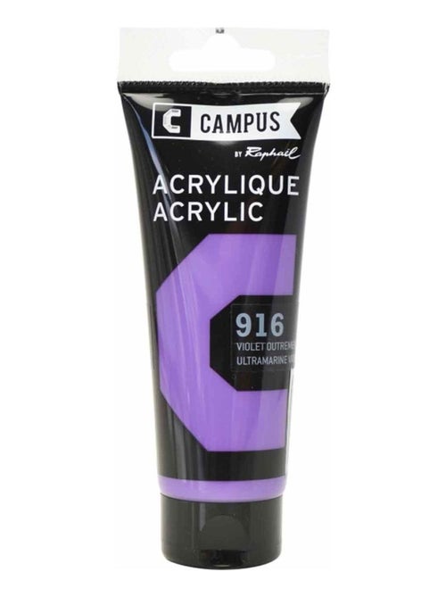 Peinture acrylique 100 ml - Violet Outremer n°916 - Campus - Kiabi