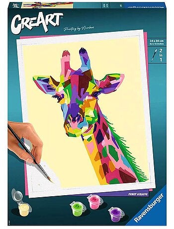 Peinture au numéro adulte : CreArt Girafe