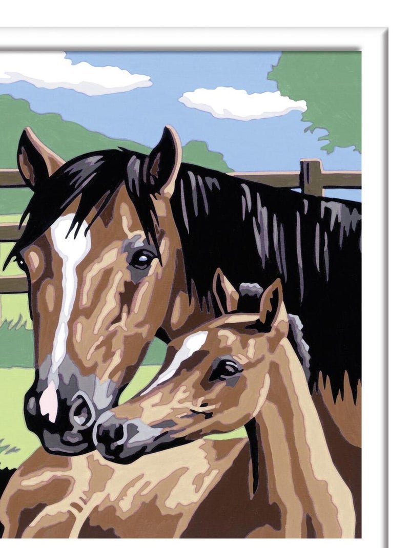 Peinture au numéro : Numéro d'Art lignes colorées : Tendresse N/A - Kiabi