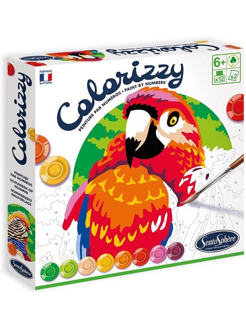Peinture Colorizzy : Oiseaux Orange - Kiabi