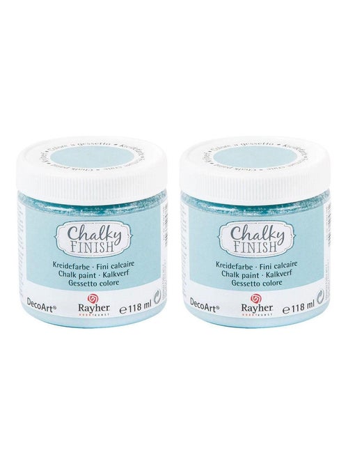 Peinture craie Chalky Finish 236 ml - bleu gris - Rayher - Kiabi