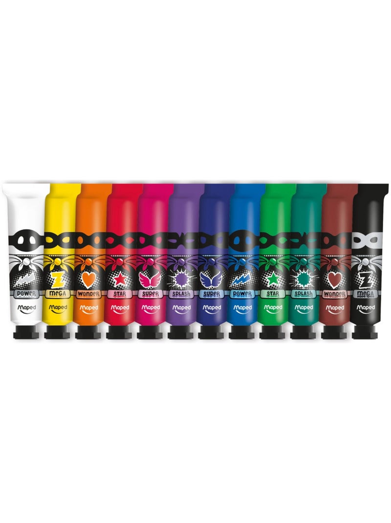 Peinture gouache enfant couleurs intenses grand format N/A - Kiabi