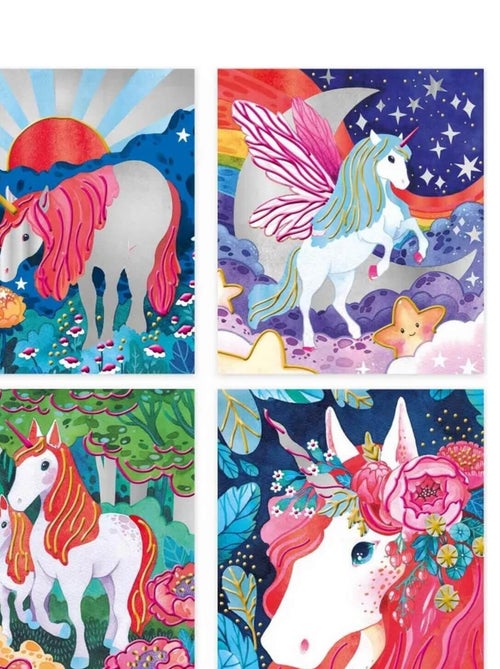 Peinture Nacrée et 3D Licorne - Kiabi