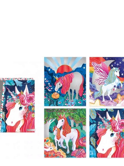 Peinture Nacrée et 3D Licorne - Kiabi