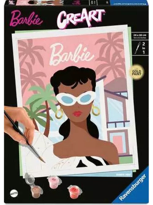 Peinture par numero adulte - creart - 24x30cm - barbie 1959 - Kiabi